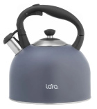 Чайник LARA LR00-79 /Blue Sapfir 4,5л., складная ручка, индукц. капс. дно, свисток с кноп. мех/